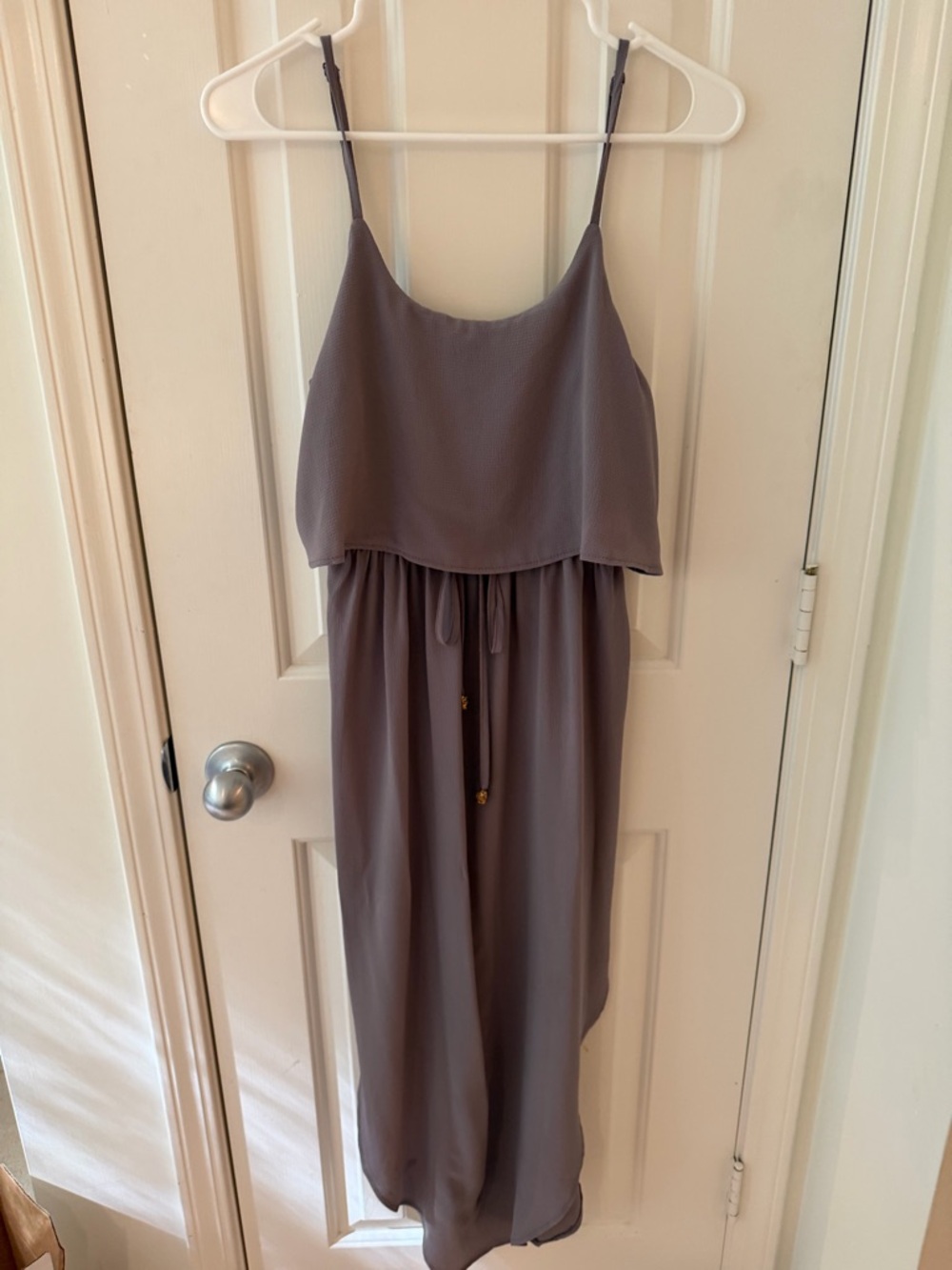 Spaghetti Strap Maxi Dress in Dusty Taupe (maternity friendly!!)